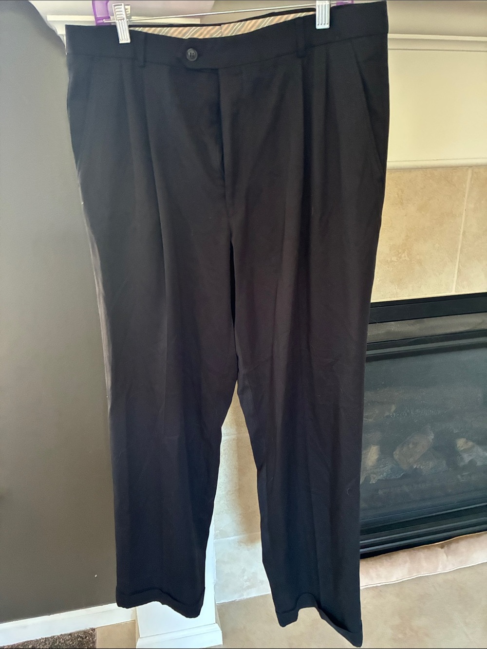 Men’s Black Dress Pants — Tailored Professional Trousers